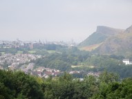View of Edinburgh, with Arthur's Seat, from Craigmillar Castle.