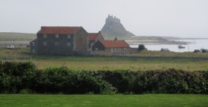 Lindisfarne: view of the castle.