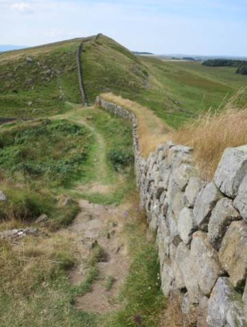 Hadrian's Wall at Housesteads Roman Fort.