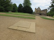 Battle Abbey: Former place of the altar, where Harold II fell.